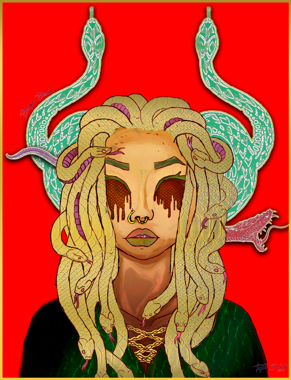 Medusa Goddess Poster